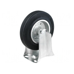 Roată de Transport Rigidă din Cauciuc 200mm 142kg | Electronic-mag.ro | Componente Electronice