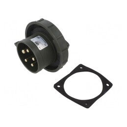 Conector Alimentare AC Trifazat 32A 400VAC IP67 | Electronic-mag.ro | Componente Electronice