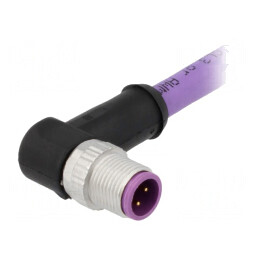 Mufă M12 4 PIN B-Profibus 0,5m PVC | Electronic-mag.ro | Componente Electronice