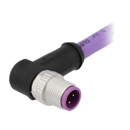 Mufă M12 4 PIN B-Profibus 0,5m PVC | Electronic-mag.ro | Componente Electronice