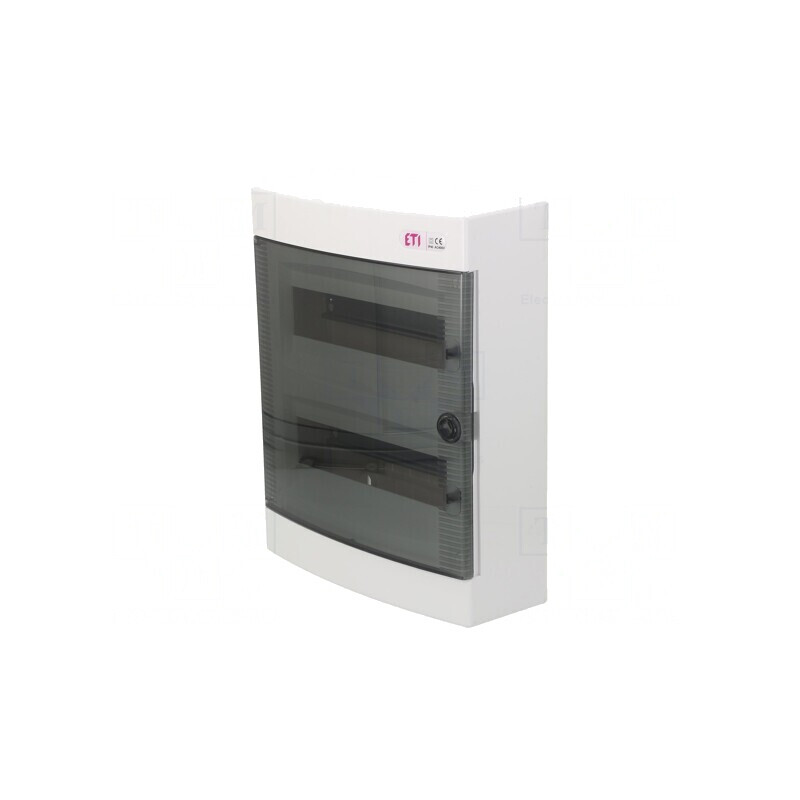Carcasă pentru aparatură modulară IP40 albă 24 module ABS | Electronic-mag.ro | Componente Electronice