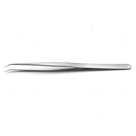 Pensetă Precizie 140mm Vârf Curbat 65A.SA | Electronic-mag.ro | Componente Electronice