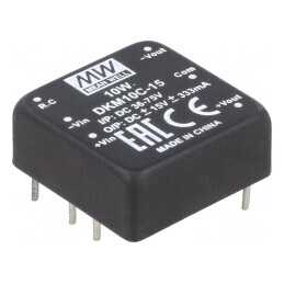 Convertor DC/DC 10W 36-75V la 15V/-15V | Electronic-mag.ro | Componente Electronice