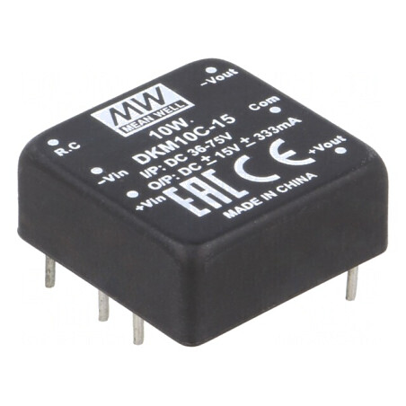 Convertor DC/DC 10W 36-75V la 15V/-15V | Electronic-mag.ro | Componente Electronice