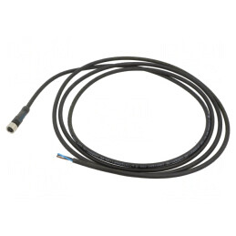 Cablu de conectare M8 3 pini 2m 60VAC 4A | Electronic-mag.ro | Componente Electronice