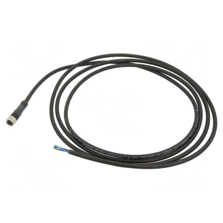 Cablu de conectare M8 3 pini 2m 60VAC 4A | Electronic-mag.ro | Componente Electronice