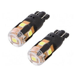 Lampă auto LED albă T10 12V 1W W5W VISIONPRO | Electronic-mag.ro | Componente Electronice