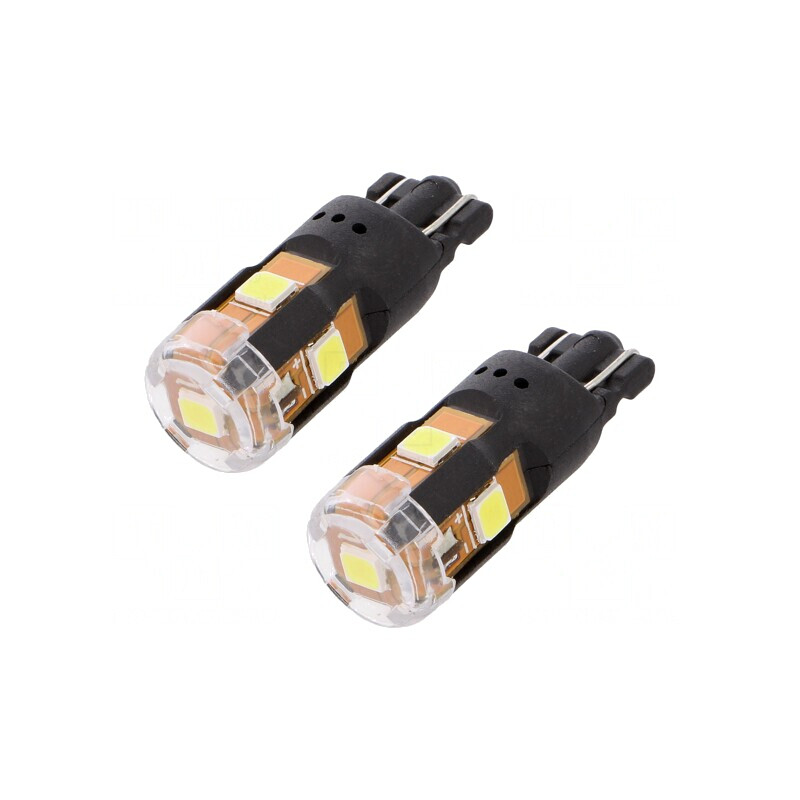 Lampă auto LED albă T10 12V 1W W5W VISIONPRO | Electronic-mag.ro | Componente Electronice