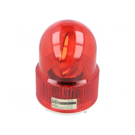 Semnalizator Luminos Rotativ Roșu 24VDC IP44 | Electronic-mag.ro | Componente Electronice