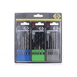 Set de burghie 16 bucăți cu casetă plastic | Electronic-mag.ro | Componente Electronice