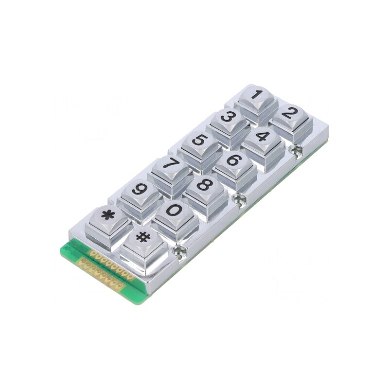Tastatură Metalică 12 Butoane Rezistentă la Apă | Electronic-mag.ro | Componente Electronice Tastatură Metalică 12 Butoane Rezistentă la Apă | Electronic-mag.ro | Componente Electronice