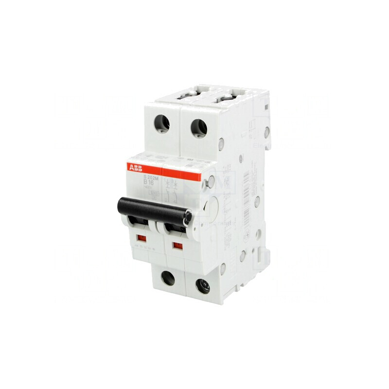Întrerupător de Supracurent 16A 2P 400VAC Carac B | Electronic-mag.ro | Componente Electronice