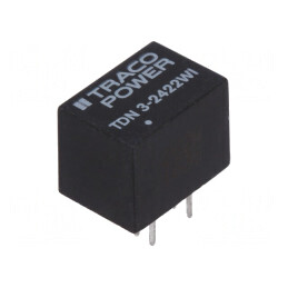 Convertor DC/DC 3W 9-36V la 12V/-12V DIP TDN 3-2422WI | Electronic-mag.ro | Componente Electronice