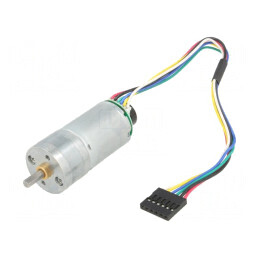 Motor DC cu Transmisie LP 6V 2,4A Ax Crestătură D 9.7:1 Metal Gearmotor 25x48 mm | Electronic-mag.ro | Componente Electronice
