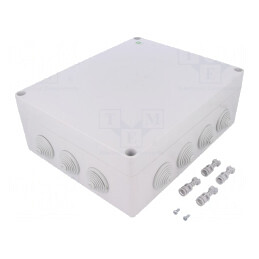 Cutie de conexiuni IP55 gri 282x342x115mm | Electronic-mag.ro | Componente Electronice