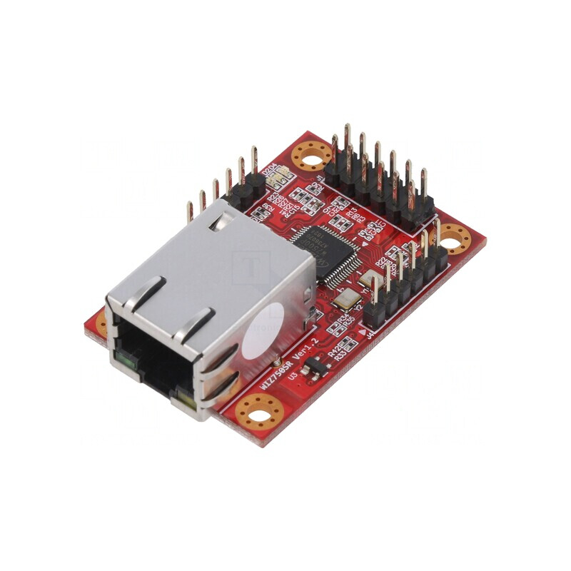 Modul Ethernet RJ45 Ecranat Magnetic 48x30x18mm WIZ750SR-485 | Electronic-mag.ro | Componente Electronice