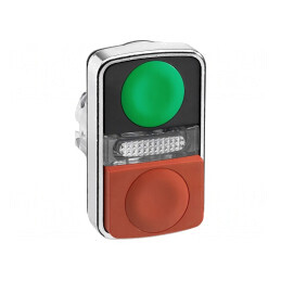 Comutator dublu 22mm IP66 roșu/verde | Electronic-mag.ro | Componente Electronice