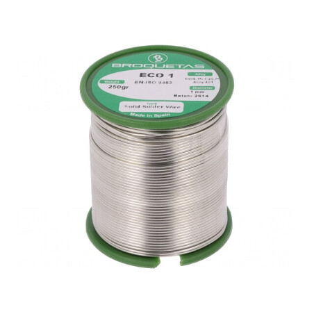 Sârmă de lipit fără plumb 1mm 250g | Electronic-mag.ro | Componente Electronice