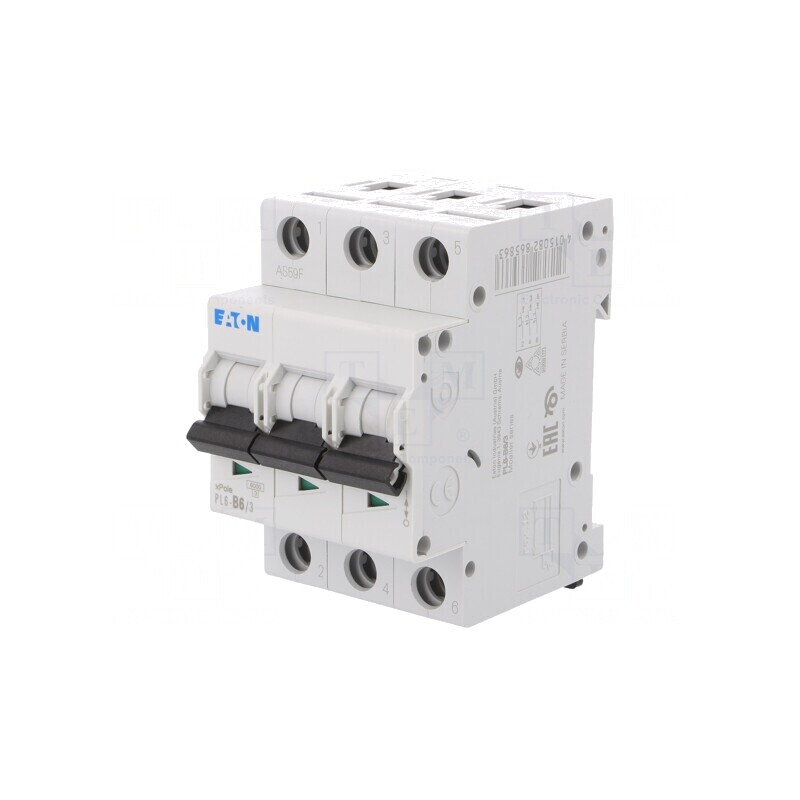 Întrerupător Supracurent 6A 3 Poli 230/400V 6kA | Electronic-mag.ro | Componente Electronice