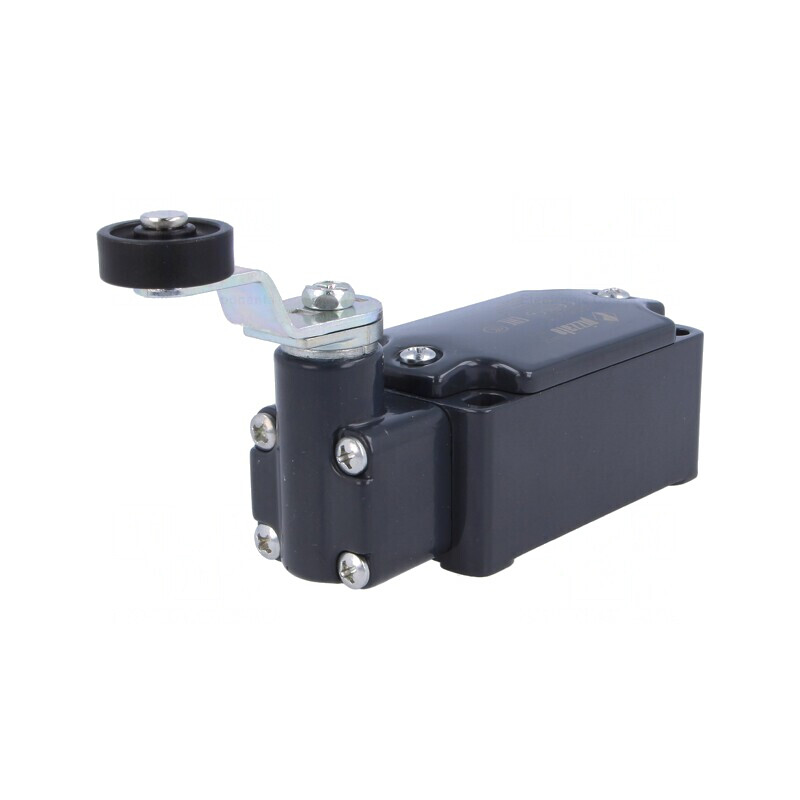 Limitator cursă manetă 43mm rolă plastic 20mm 10A | Electronic-mag.ro | Componente Electronice