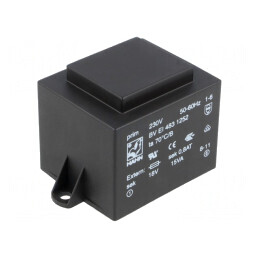Transformator încapsulat 15VA 230V 18V 833mA PCB | Electronic-mag.ro | Componente Electronice