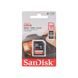 Card de memorie Ultra SDXC 128GB 100MB/s Class 10 UHS-I | Electronic-mag.ro | Componente Electronice