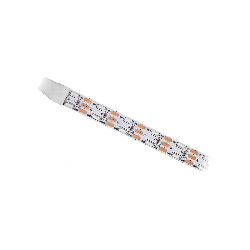 Bandă LED RGB Programabilă 5V 120 LED/m PCB Albă | Electronic-mag.ro | Componente Electronice