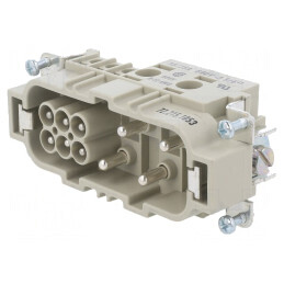 Conector HDC Tată 10 PIN Argintat 16mm | Electronic-mag.ro | Componente Electronice