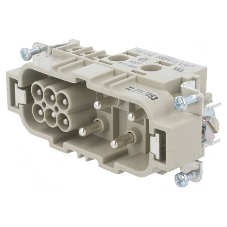 Conector HDC Tată 10 PIN Argintat 16mm | Electronic-mag.ro | Componente Electronice