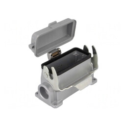 Carcasă conectori HDC dimensiune E16 cu clichet | Electronic-mag.ro | Componente Electronice