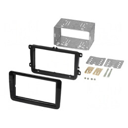 Cadru radio 2 DIN negru lucios Seat VW Škoda | Electronic-mag.ro | Componente Electronice