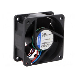 Ventilator DC Axial 24V 60x60x25mm 56m3/h 43dBA | Electronic-mag.ro | Componente Electronice