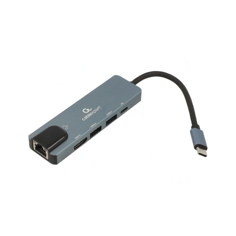 Adaptor USB 3.1 Cablexpert 0,12m Negru/Gri 5Gbps