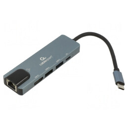 Adaptor USB 3.1 Cablexpert 0,12m Negru/Gri 5Gbps | Electronic-mag.ro | Componente Electronice
