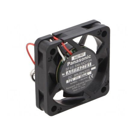Ventilator DC Axial 12V 40x40x10mm 9.6m3/h 24.5dBA Cu Bilă | Electronic-mag.ro | Componente Electronice