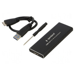Carcasă HDD M.2 USB 3.0 Aluminiu Negru | Electronic-mag.ro | Componente Electronice