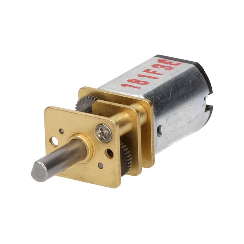 Motor DC cu Transmisie 6V 1,6A Ax Crestătură D 75:1 | Electronic-mag.ro | Componente Electronice