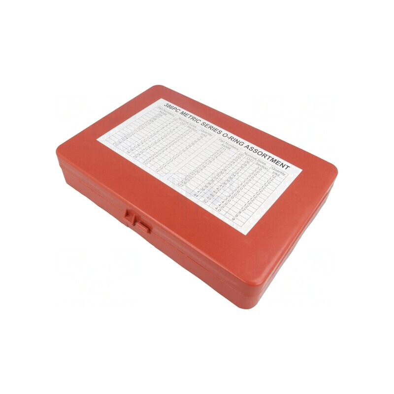 Set O-ring-uri cauciuc NBR metrică 386 buc. | Electronic-mag.ro | Componente Electronice