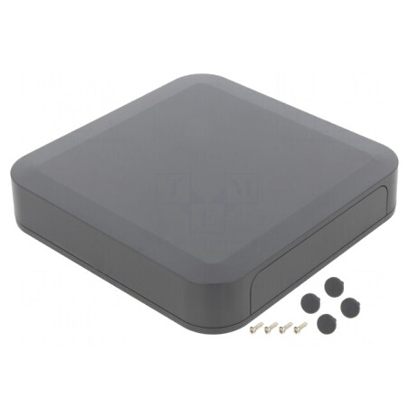 Carcasă ABS Gri Întunecat 175x175x35mm cu Panou PF18-4-18D | Electronic-mag.ro | Componente Electronice