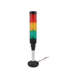 Coloană de Semnalizare LED Roşu-Galben-Verde 24V | Electronic-mag.ro | Componente Electronice