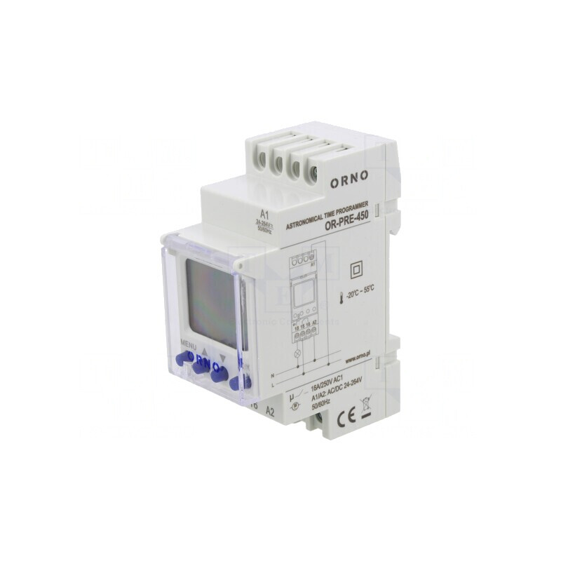 Întrerupător Temporizator 230V Șină DIN IP20 | Electronic-mag.ro | Componente Electronice
