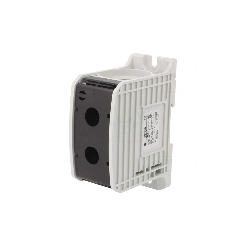 Conector Îmbinare Șine 300mm2 2 Borne Negru | Electronic-mag.ro | Componente Electronice