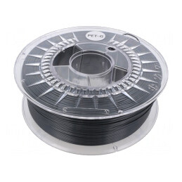 Filament PET-G 1,75mm Negru Oțel 1kg | Electronic-mag.ro | Componente Electronice