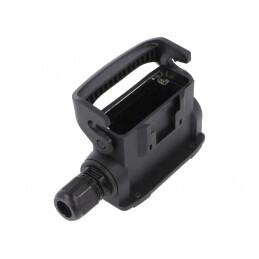 Carcasă pentru conectori HDC Han-Eco A 16A drept | Electronic-mag.ro | Componente Electronice