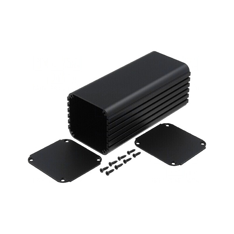 Carcasă aluminiu neagră 71x150x66mm | Electronic-mag.ro | Componente Electronice