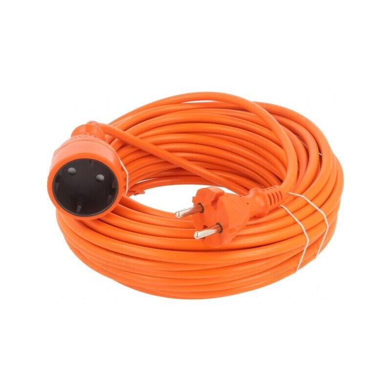 Prelungitor alimentare 20m portocaliu PVC 2x1,5mm2 | Electronic-mag.ro | Componente Electronice Prelungitor alimentare 20m portocaliu PVC 2x1,5mm2 | Electronic-mag.ro | Componente Electronice