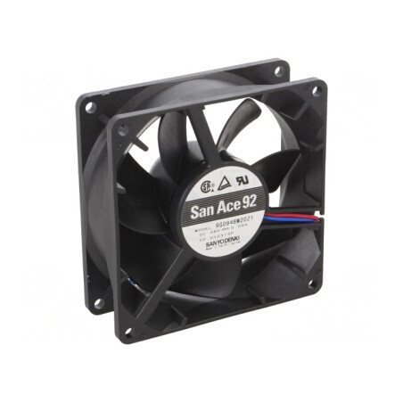 Ventilator axial DC 48V 92x92x32mm 72m3/h 25dBA cu bilă | Electronic-mag.ro | Componente Electronice