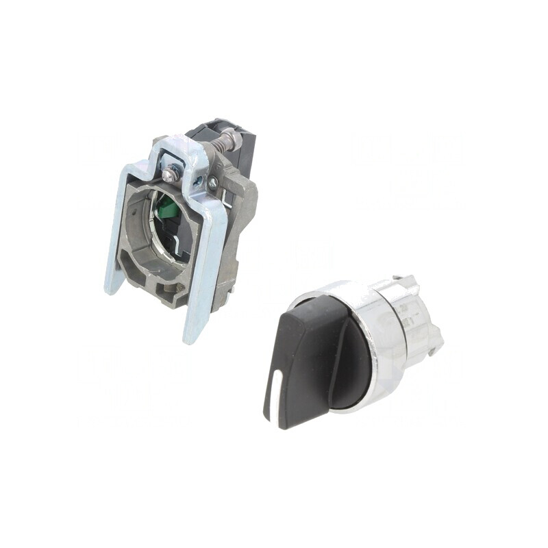 Comutator rotativ negru 22mm 3A/240VAC 0,55A/125VDC | Electronic-mag.ro | Componente Electronice