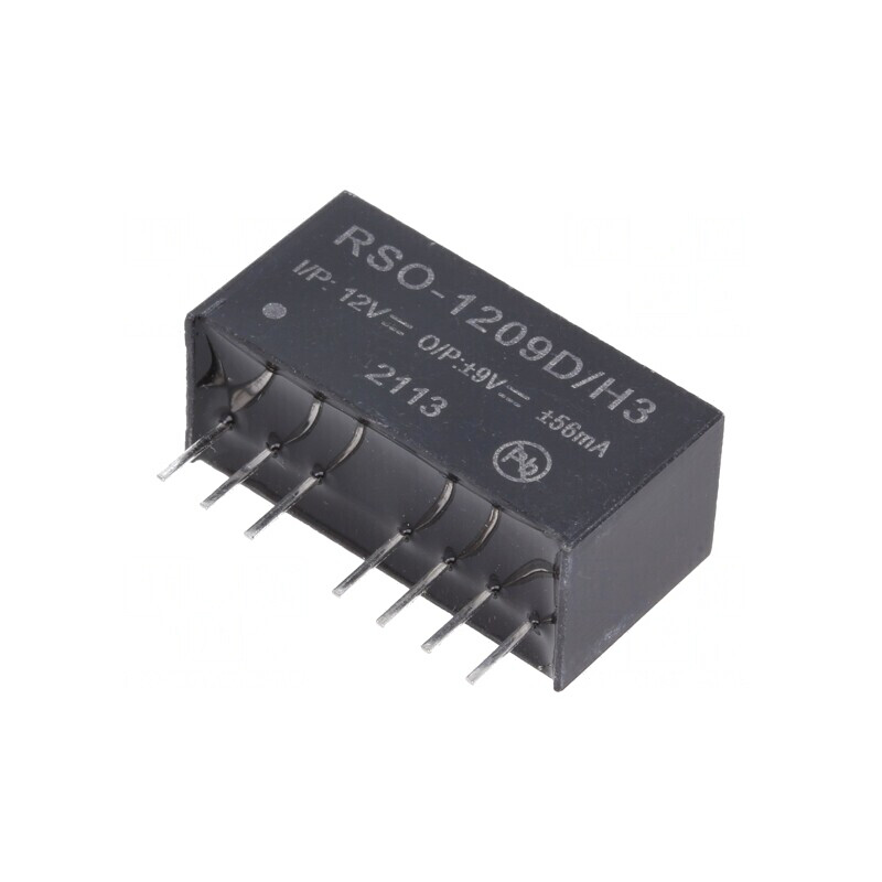Convertor DC/DC 9-18V la 9V/-9V 1W SIP8 | Electronic-mag.ro | Componente Electronice