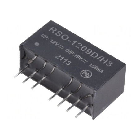 Convertor DC/DC 9-18V la 9V/-9V 1W SIP8 | Electronic-mag.ro | Componente Electronice
